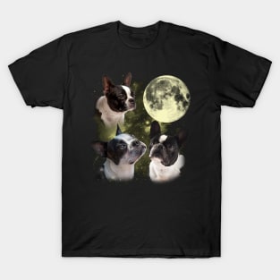 Boston Terriers The Moon Classic Dog Breed T-Shirt